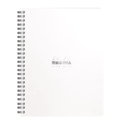 Rhodia Classic Wirebound Notebook - Medium - White - Squared